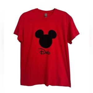 Disney Dad Short Sleeve Matching Family Shirt Size Medium